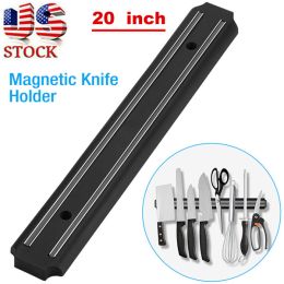 20" Magnetic Knife Holder Strong Wall Kitchen Knife Rack Block Organizer