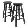 Element Counter Stools, 2-Pc Set, Black