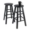 Element Counter Stools, 2-Pc Set, Black