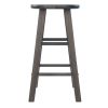 Element 2-Pc Square Leg Counter Stools, Oyster Gray