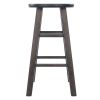 Element 2-Pc Square Leg Counter Stools, Oyster Gray