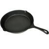 XL BBQ Grill Fry Pan Cast Iron 12" Round