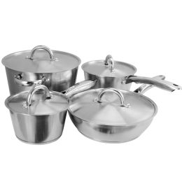 Warwick 8 Piece Stainless Steel Cookware Set